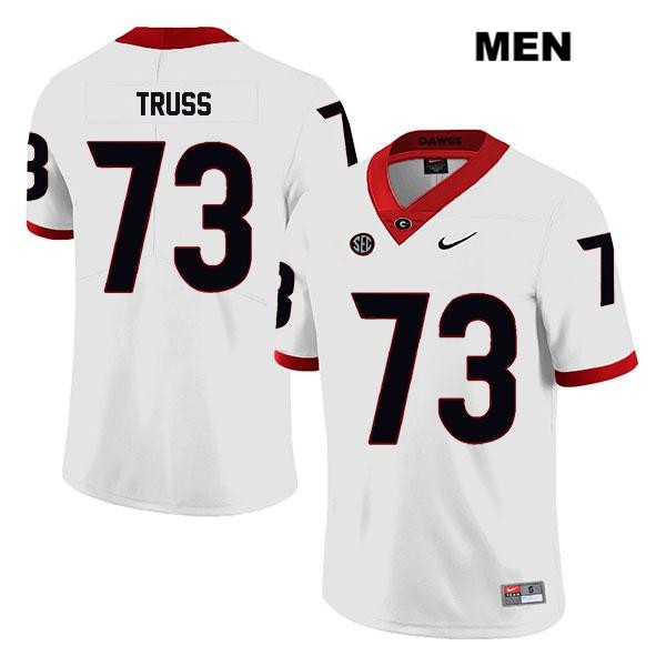 Georgia Bulldogs Men's Xavier Truss #73 NCAA Legend Authentic White Nike Stitched College Football Jersey GJW0456QG